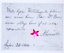 Lincoln_sig11 An historic document with Abraham Lincoln's signature.