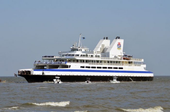 Step one: Jump off the Cape May - Lewes Ferry
