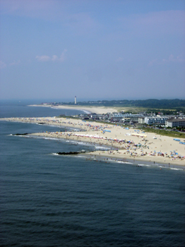 Aerial view of Cape May New Jersey