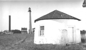 Base of the 1847 lighthouse. Click for full image