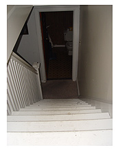 atticsteps2 Stairs up to the attic offices