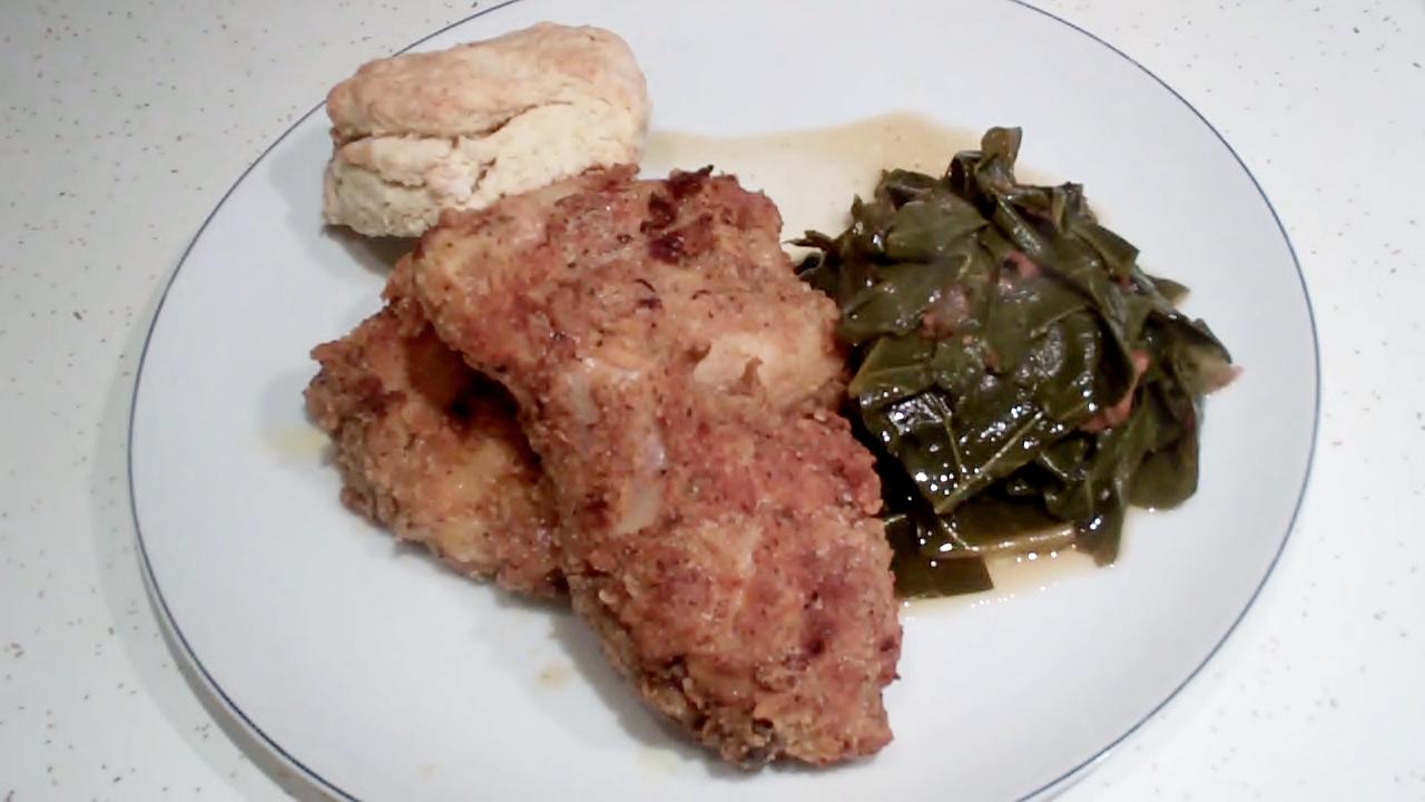 Fried Chicken Collard Greens Buttermilk Biscuit Recipes