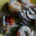 Scallops in Sherry-Mushroom Cream Sauce
