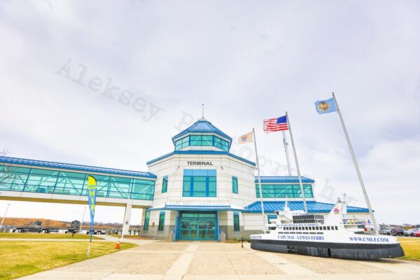 Exterior of the Cape May-Lewes Ferry terminal