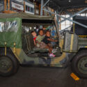 Kids in a Jeep at Naval Air Station Wildwood (NASW) Aviation Museum