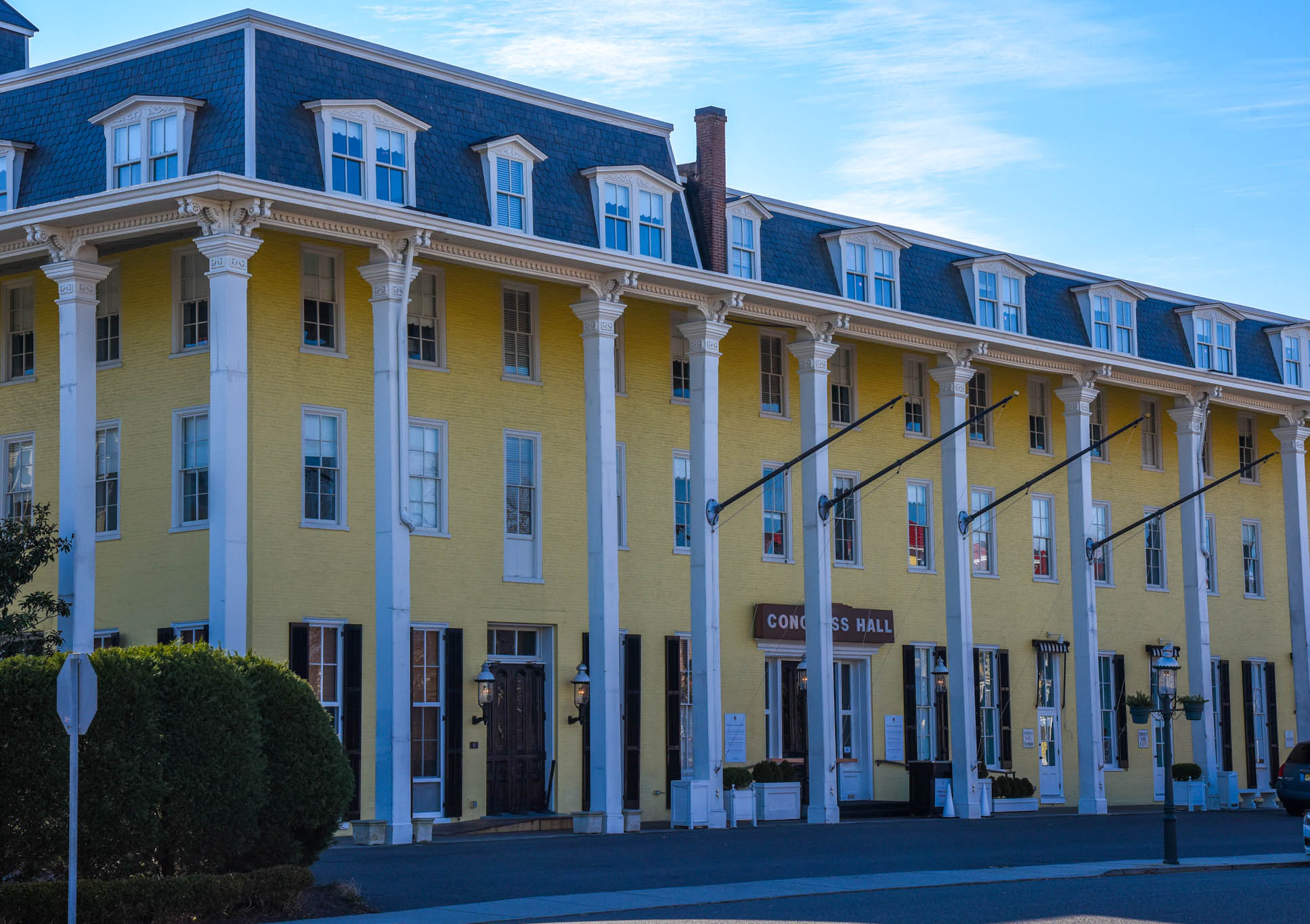 Looking over at Congress hall