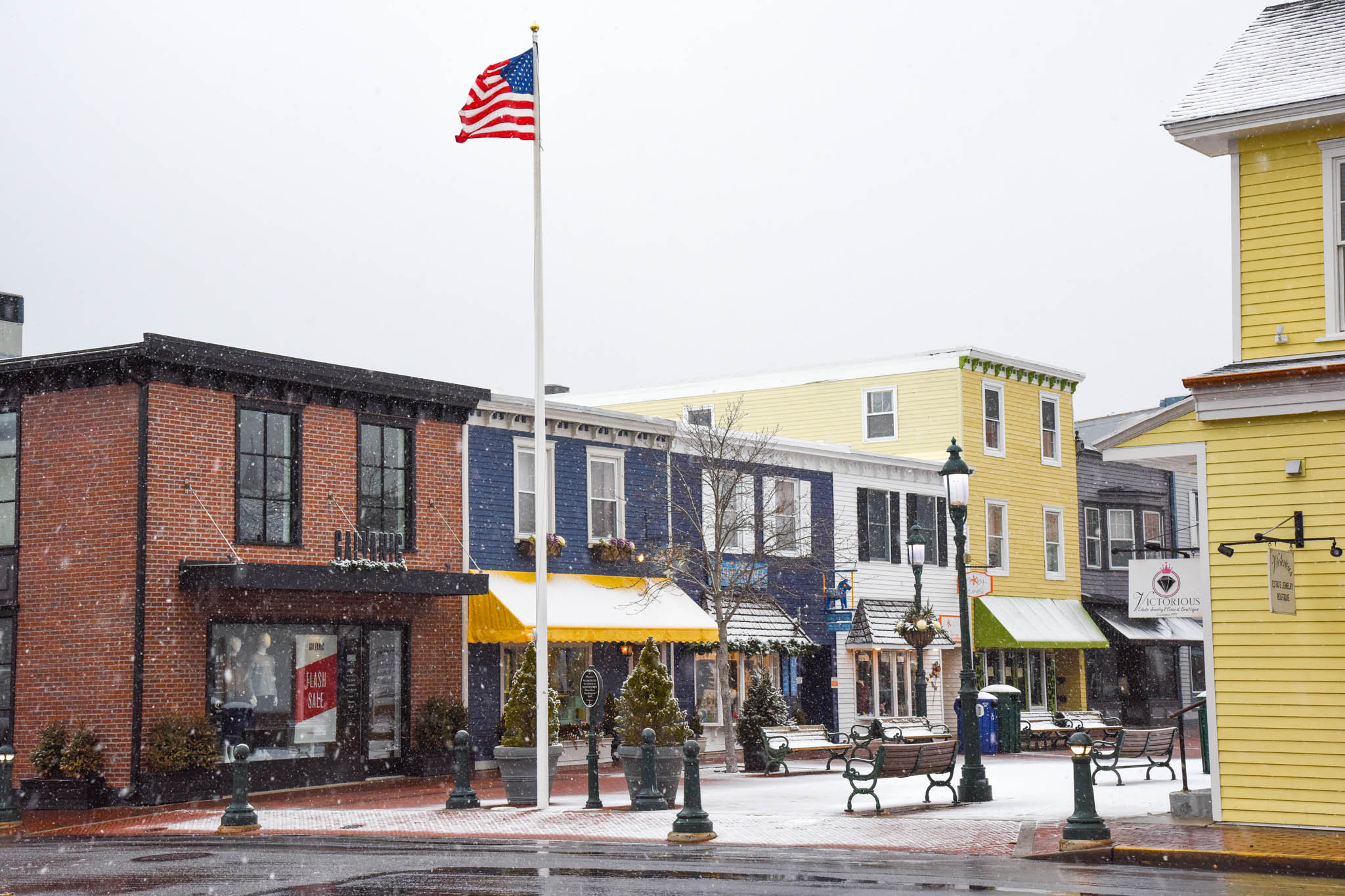 Looking at the Washington Street Mall.