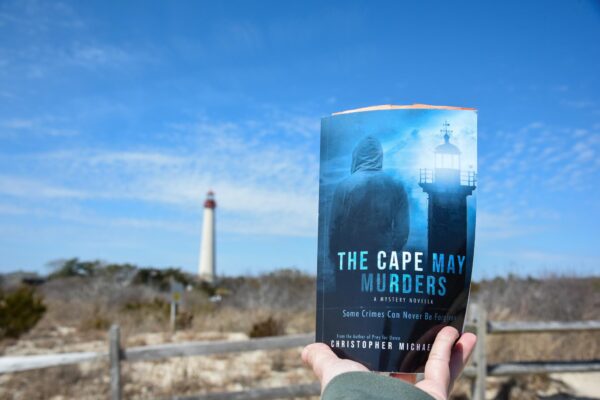 Cape May Point State Park with the Cape May Lighthouse in the background.