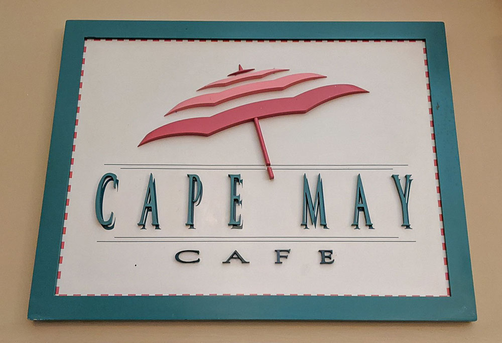 Cape May Cafe sign in Walt Disney World