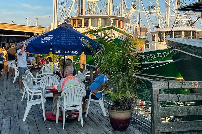 The deck at the Lobster House