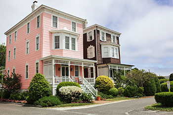 The Pink Cottage and the Brown Cottage