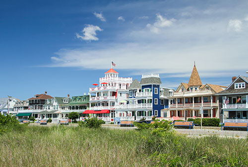 Buildings along Beach Avenue