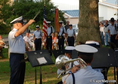 Rotary Park: The U. S. Coast Guard band joins in the celebration of the anniversary of the signing of the United States Constitution