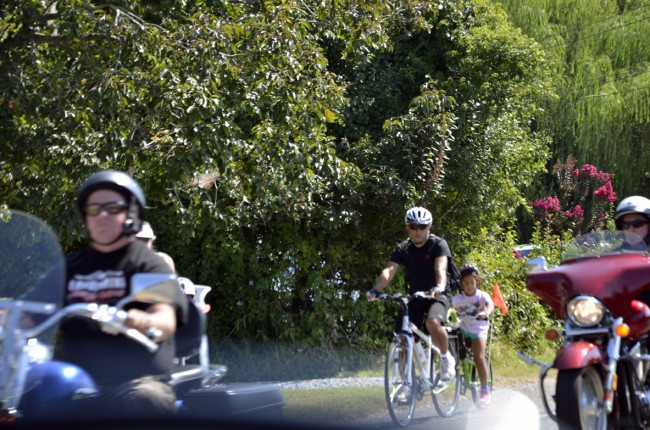 Sunday morning bikers