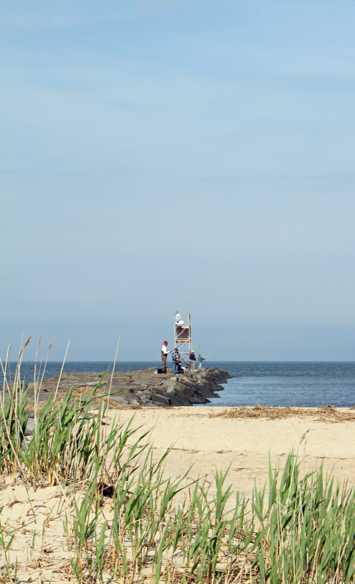 Fishing on the jetty