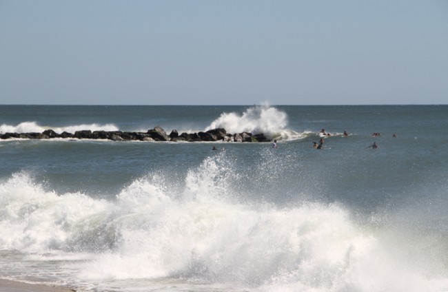 Smashing waves today