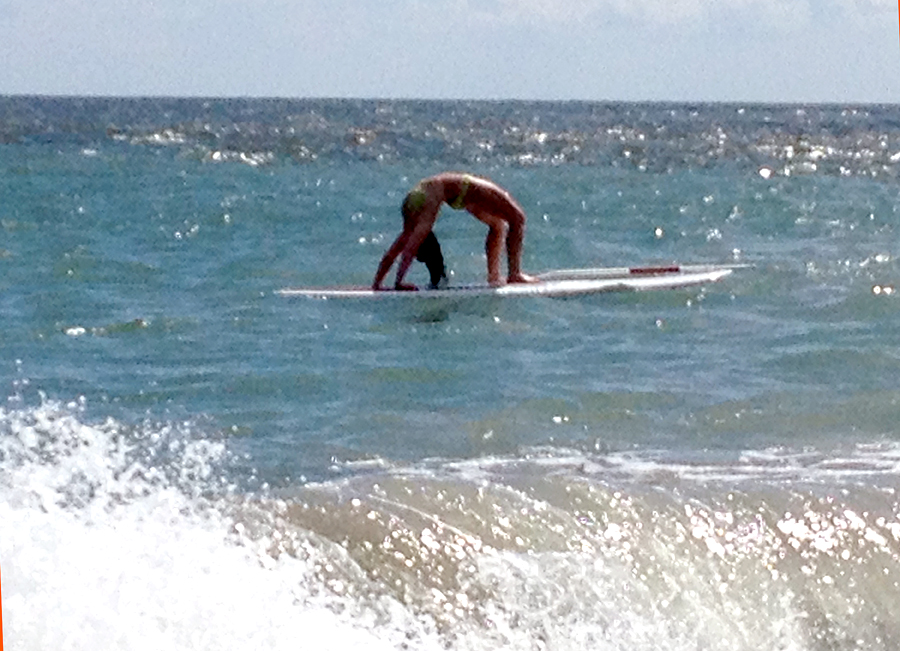 Paddle board acrobatics