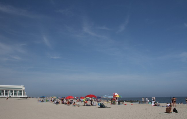 Blue day at the beach