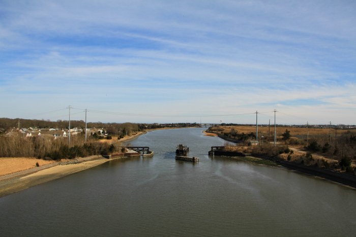 Looking from the West Cape May bridge