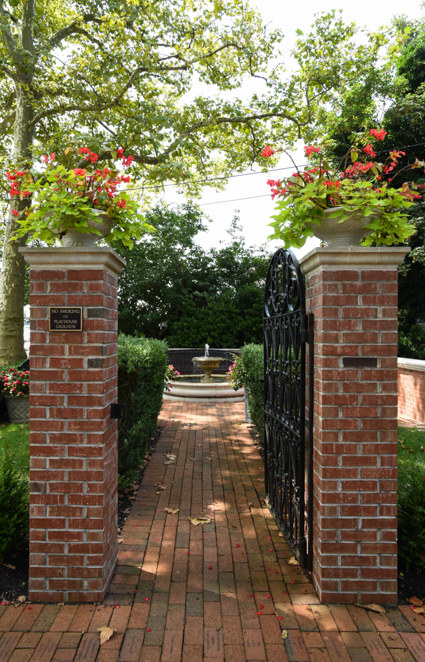 The courtyard at Robert Shackleton Playhouse