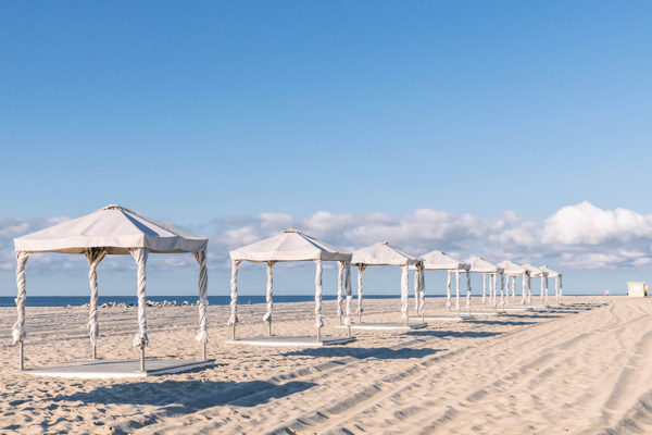 Beach Cabanas Waiting for You