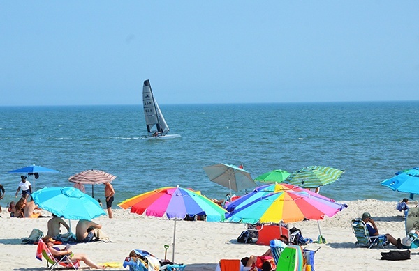 Cool sailing off hot Howard Beach