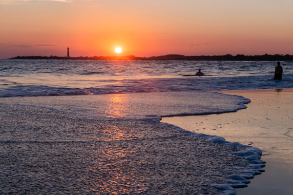 Waves Rushing to Shore