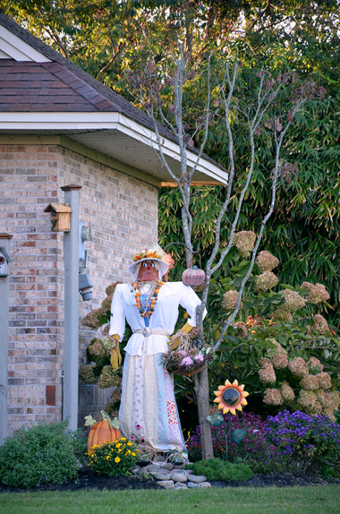 Halloween figure at Cape May water tower