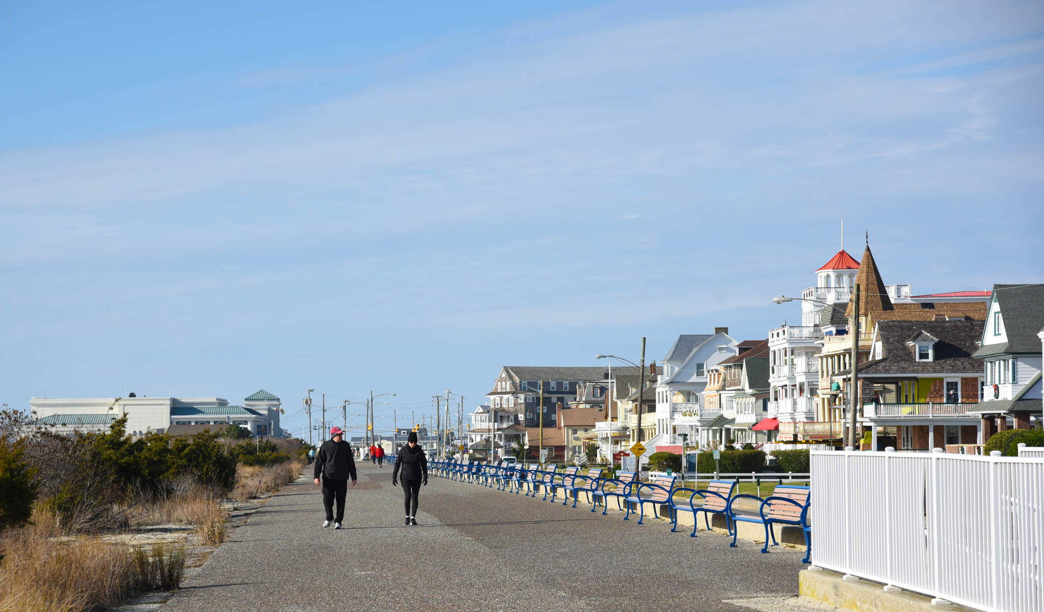 People walking the Promenade 