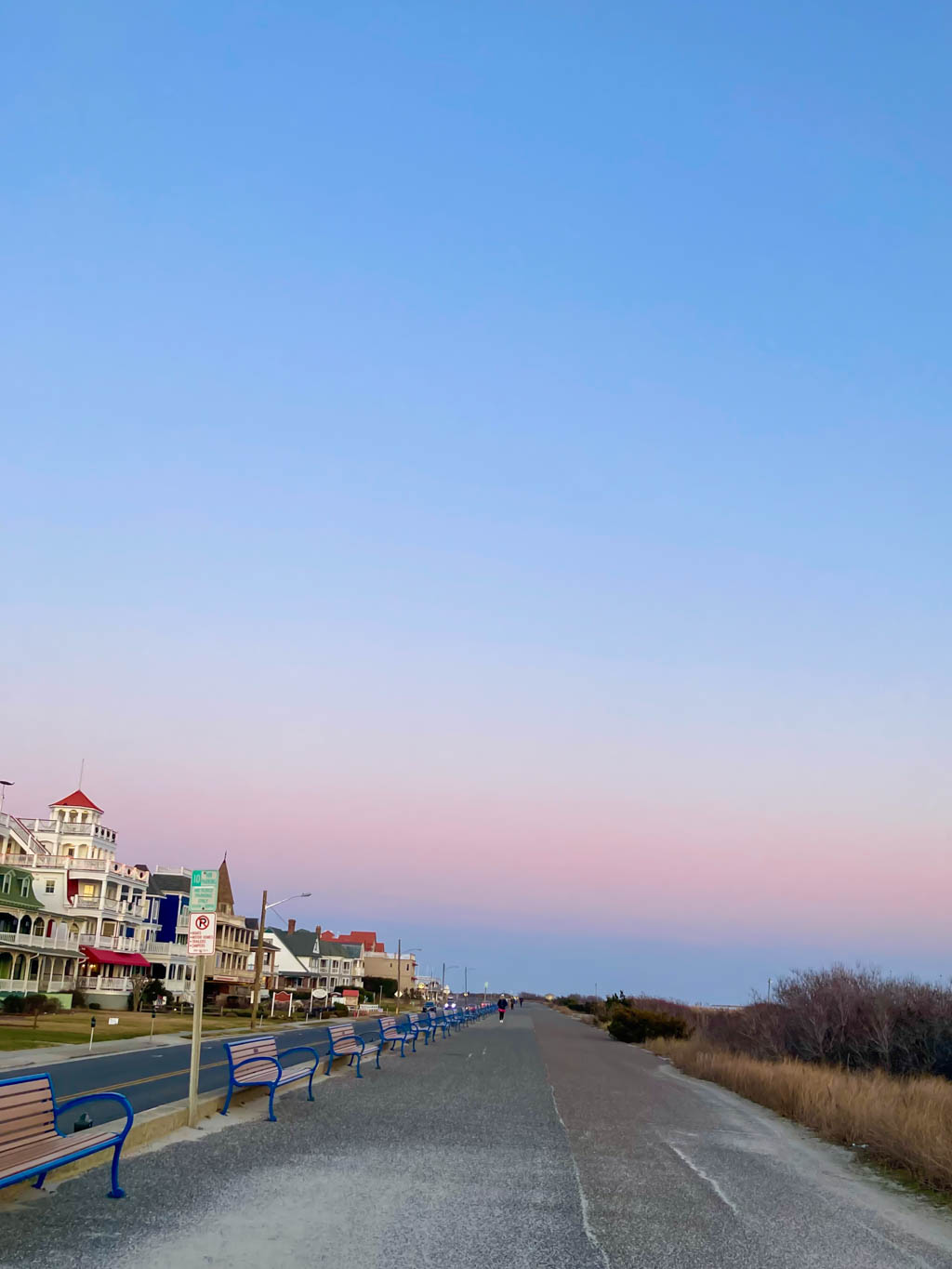 Looking up the Promenade