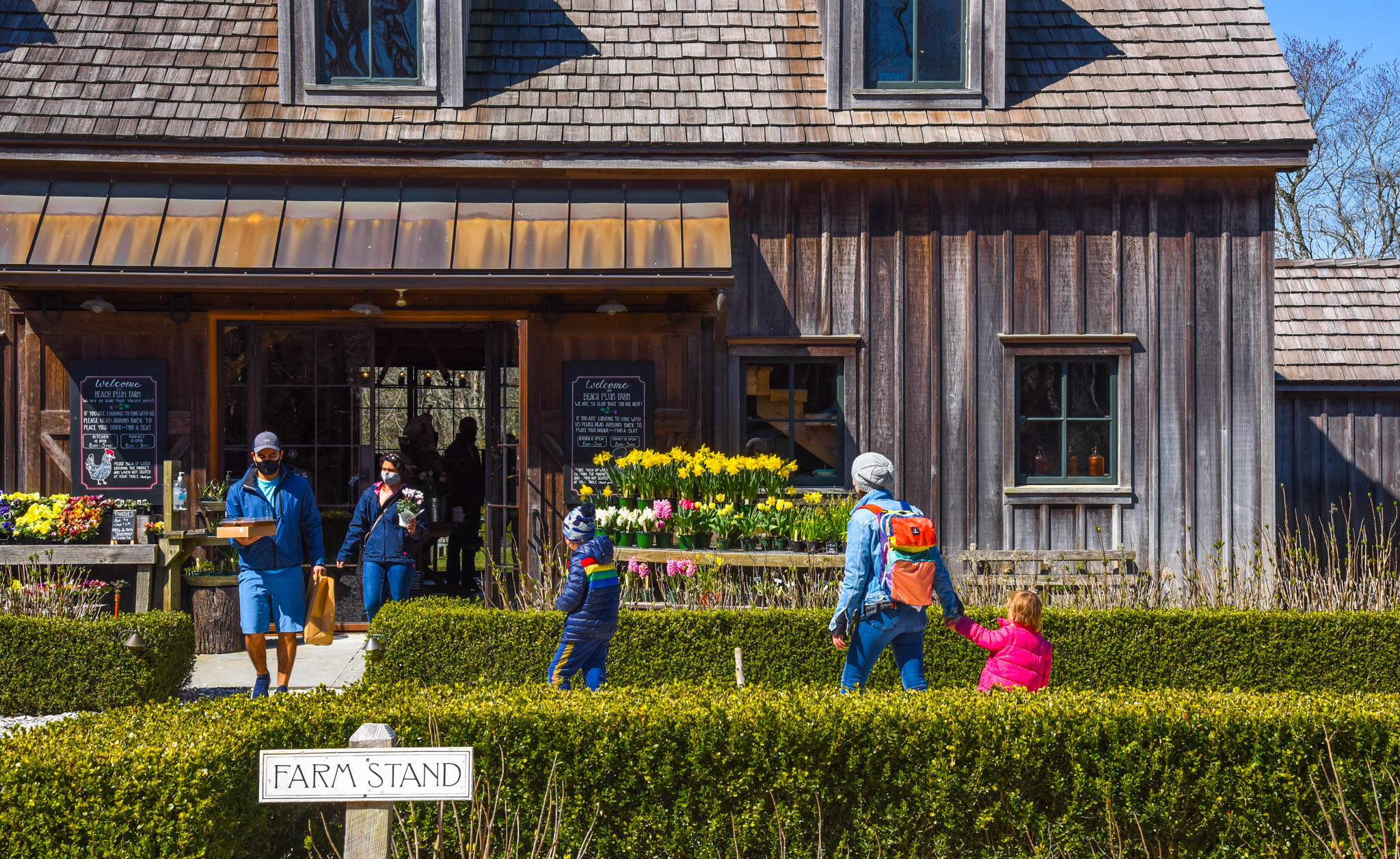 At Beach Plum Farm shopping at their Farm Stand