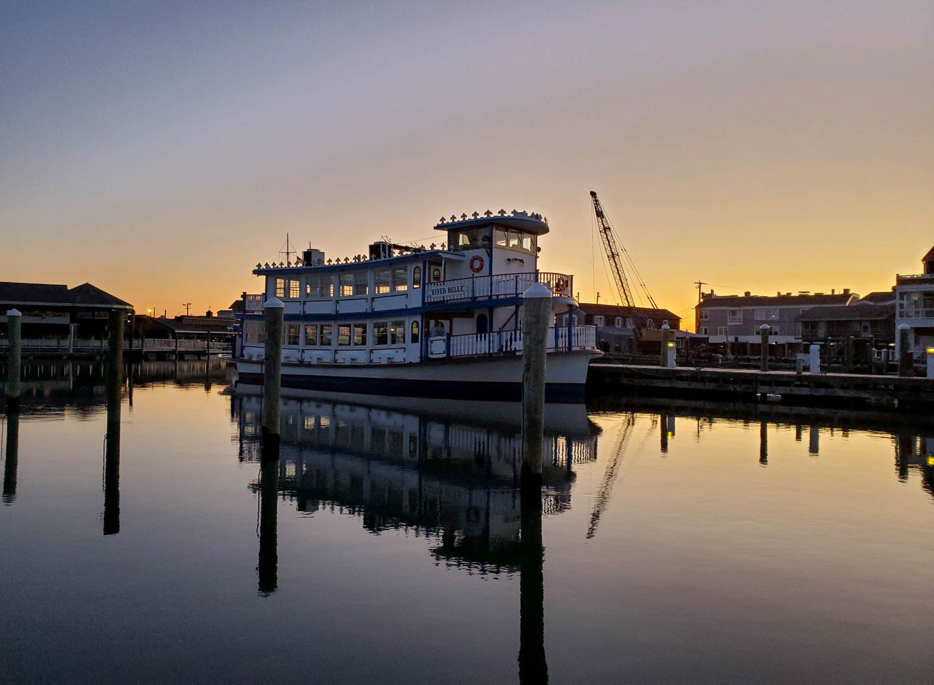 River Belle at the marina 