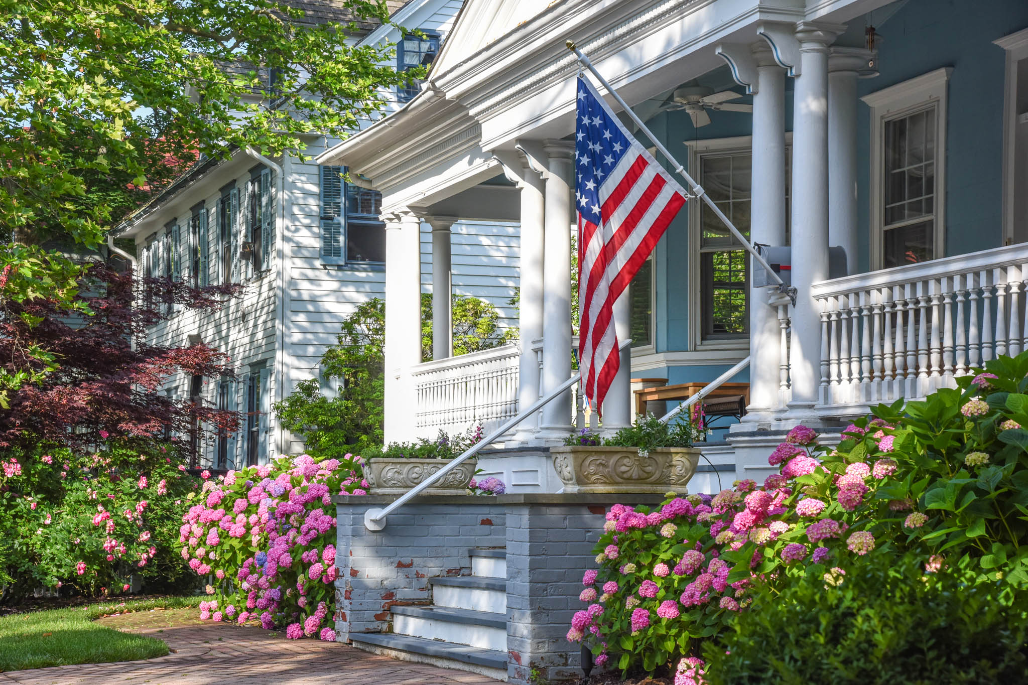 Patriotic Porch on hughes Street