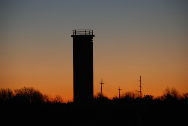 Silhouette Fire Control Tower 23