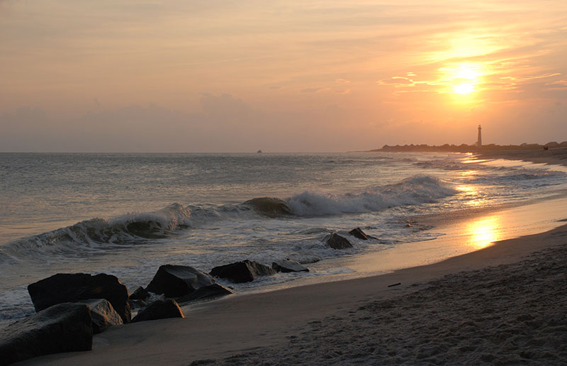 The Cove Beach at sunset