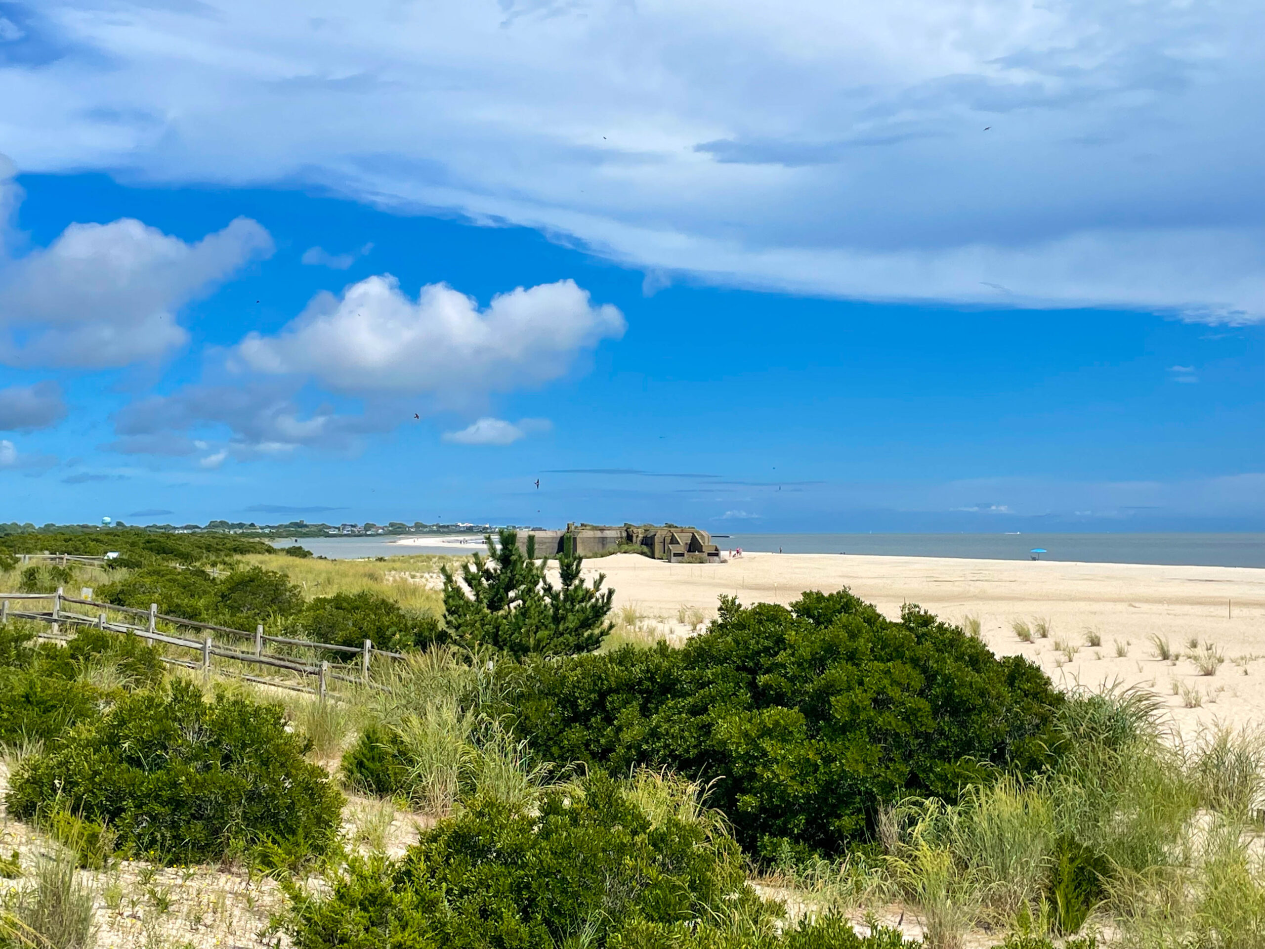 Cape May Point State Park with the Bunker on the beach