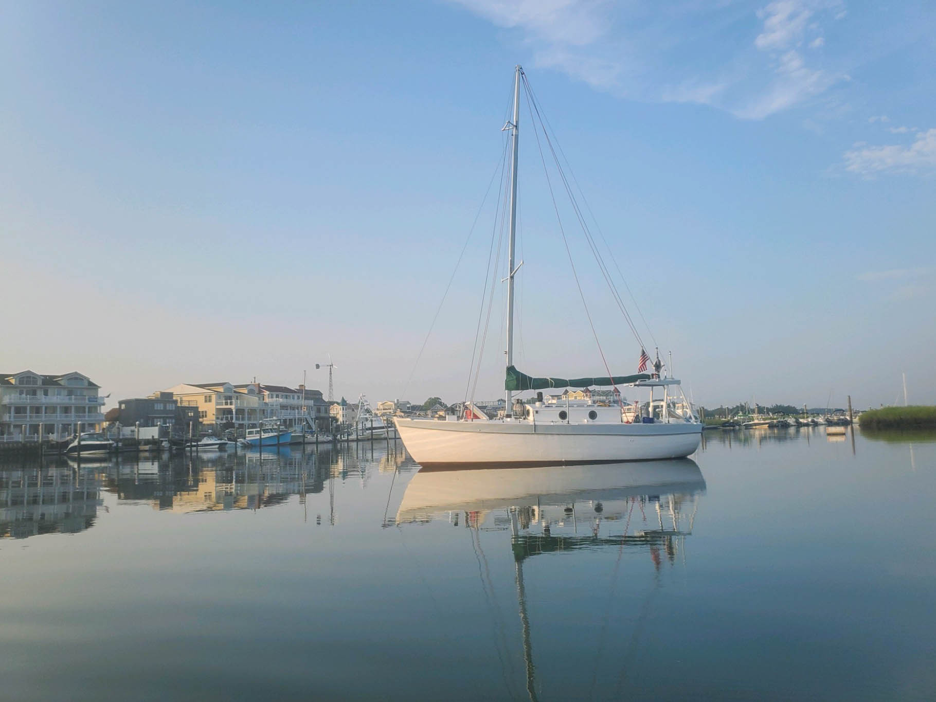 Sailboat on the Spicer's Creek