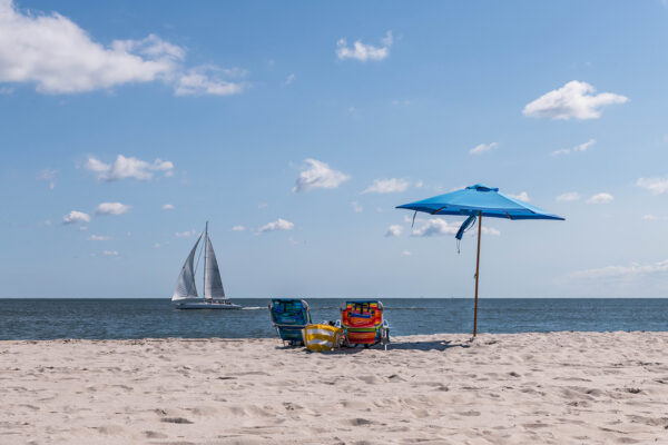 Clear Blue Beach Day