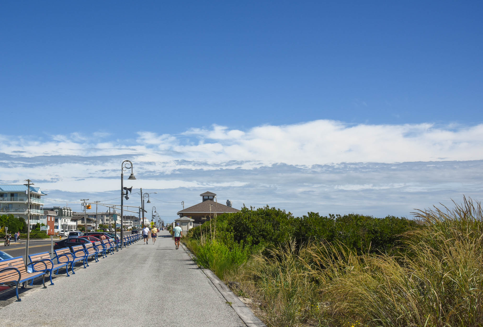 people walking The Promenade