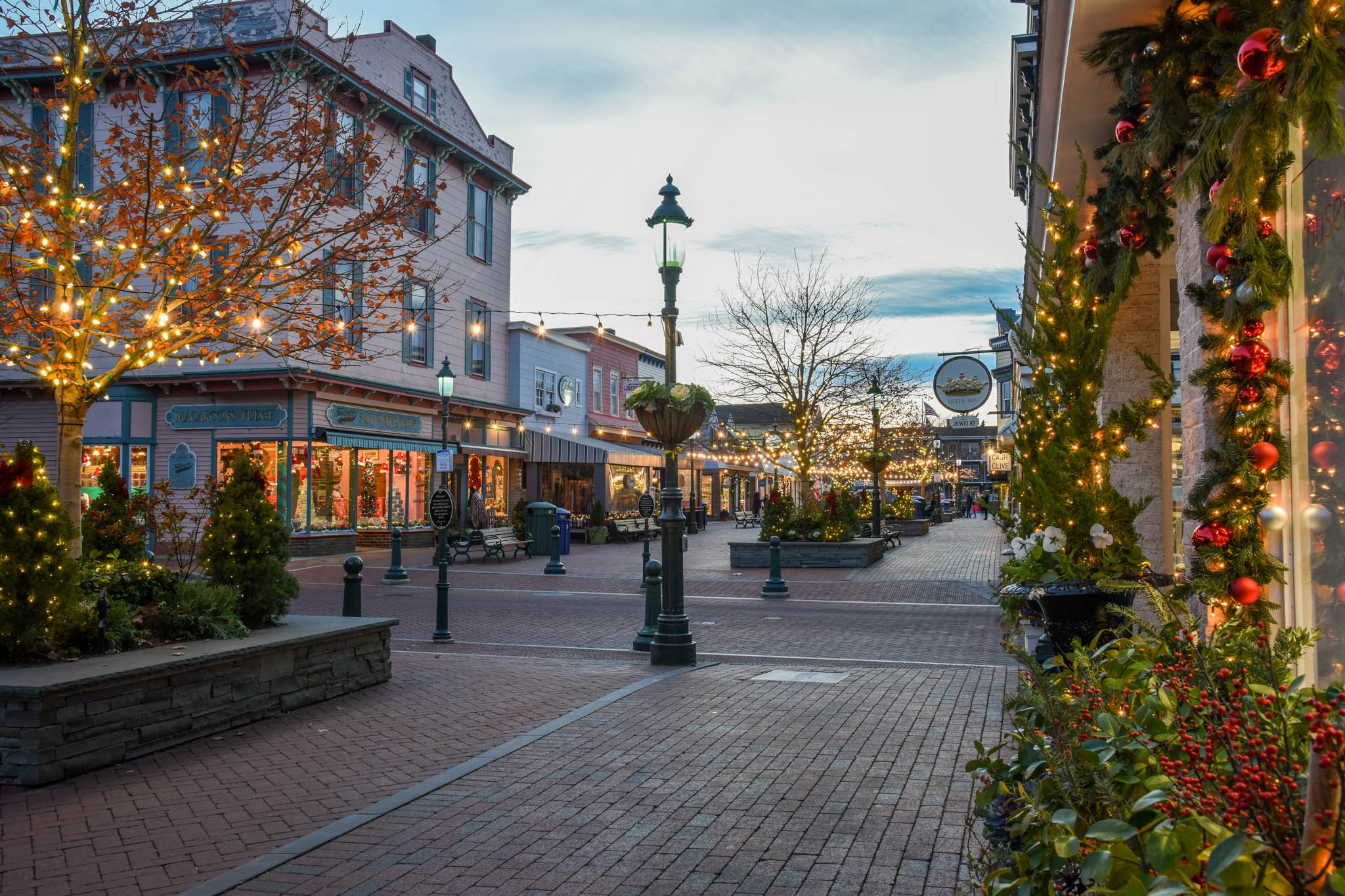 Early Evening View of Washington Street Mall