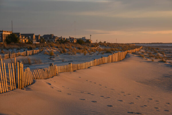 At sunrise walking back and seeing the light kissing the dunes. Morning Dream