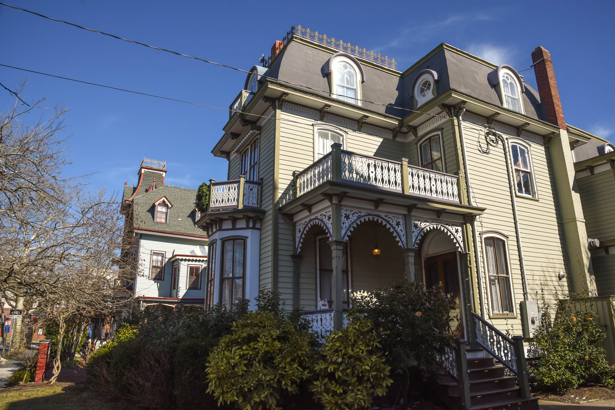 Looking at two Victorian homes