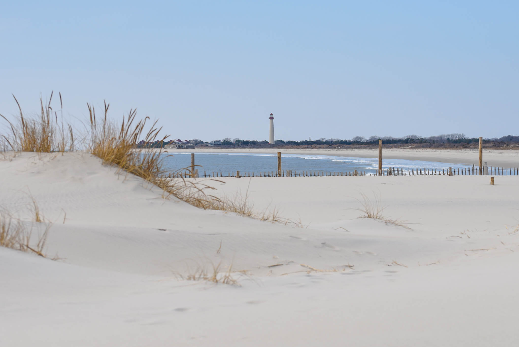 looking at The Cove and the Cape May Lighthouse 