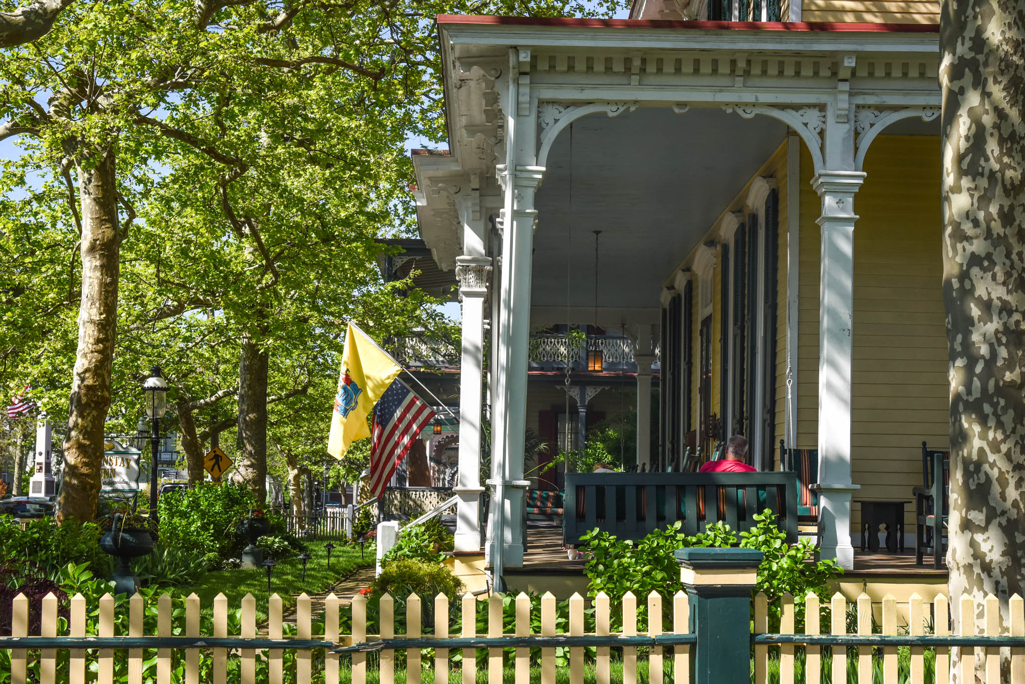 Morning Tea on a Swing at the Mainstay Inn