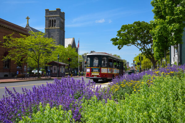 This is Ocean Street where the trolley stop is located