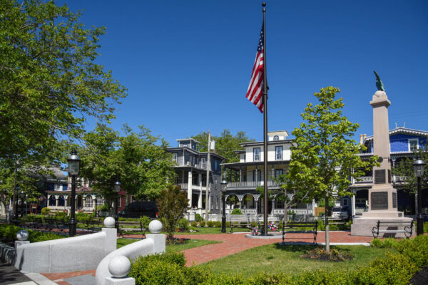 Sunny Day at the Soldiers Monument located at 608-610 Columbia Ave