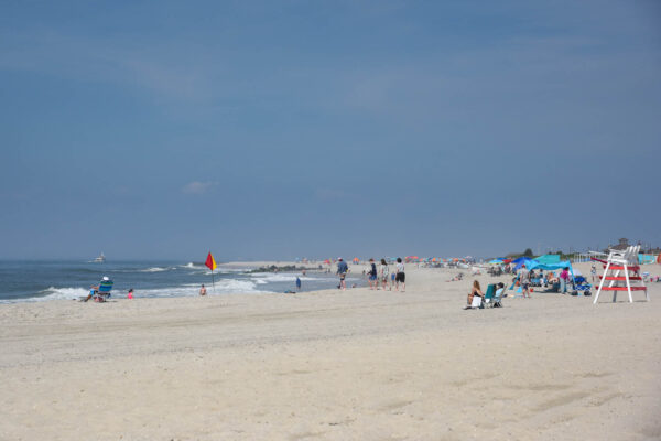 People on the Grant Street Beach.