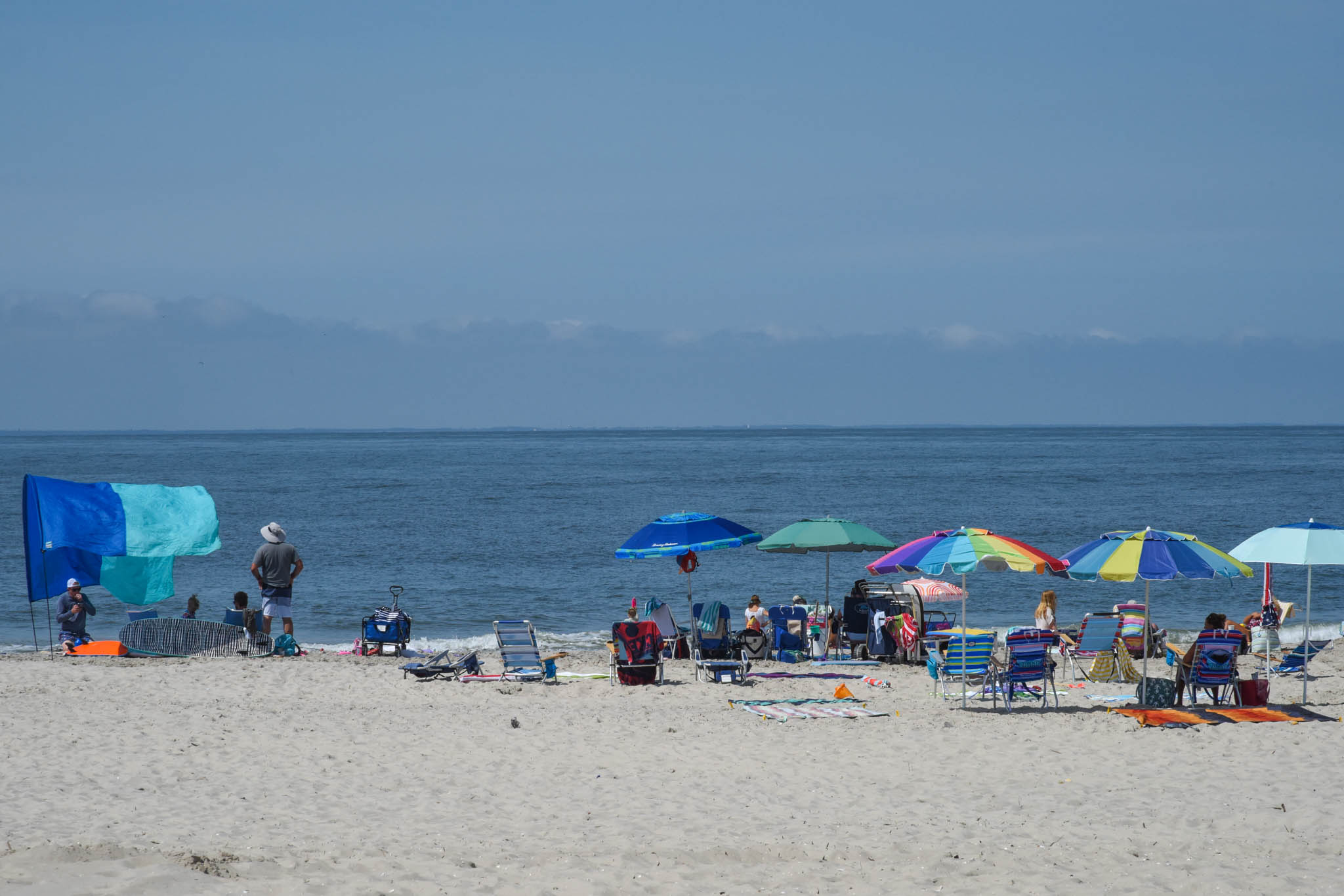 people at the Cove Beach looking at Delaware 