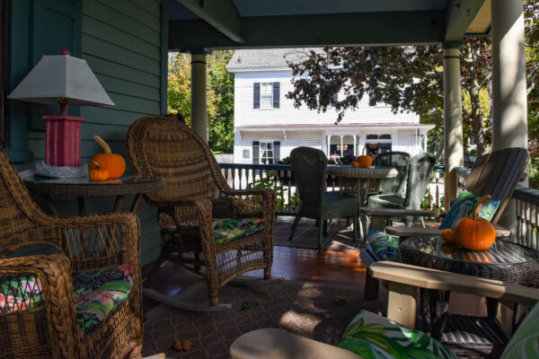 The Captain Mey's Inn with Fall Decor