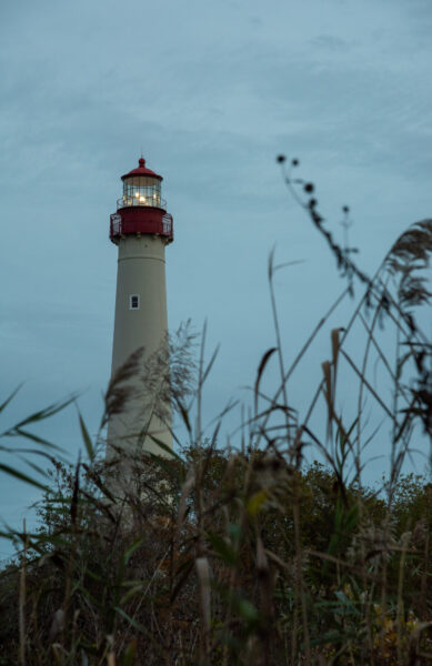 The Cape May Lighthouse at 7 pm.